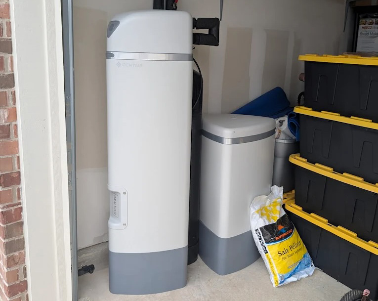 water-softener-system-garage-installation-texas